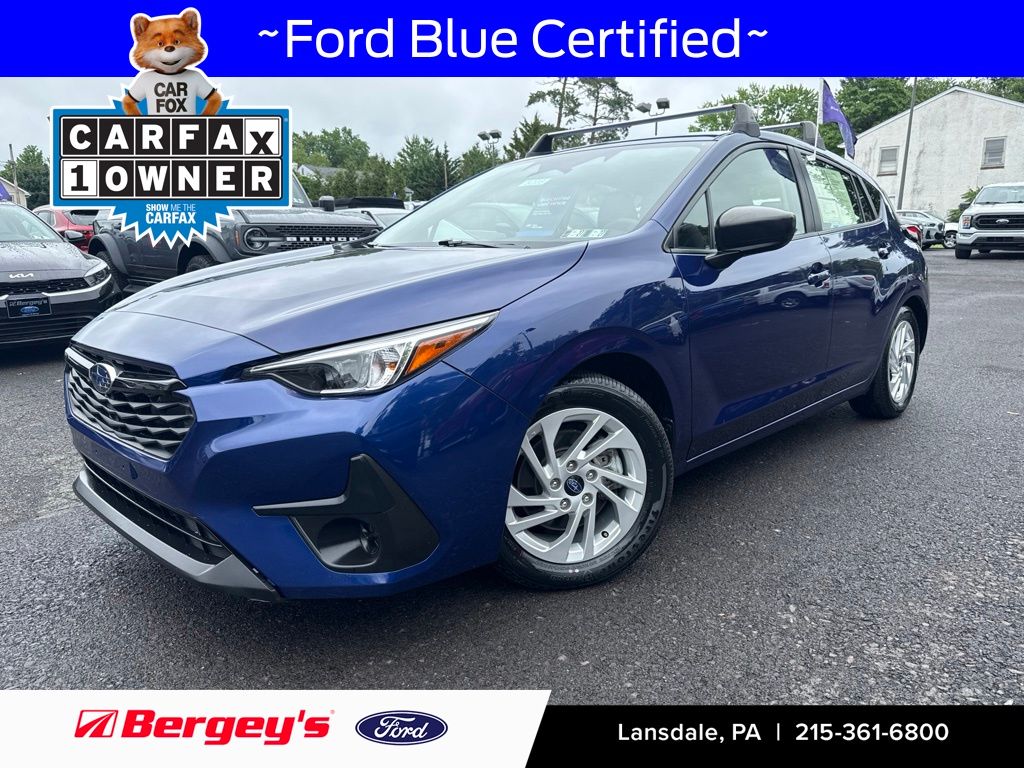Sapphire Blue Pearl 2024 Subaru Impreza Wagon All-Wheel Drive Continuously Variable Transmission