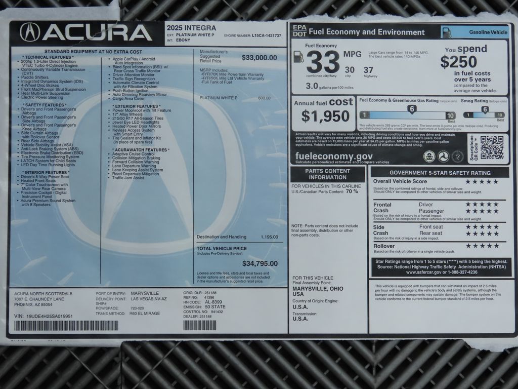 Thumbnail: 2025 Acura Integra - 9