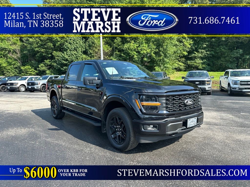 Black Metallic 2024 Ford F-150 Pickup Truck Four-Wheel Drive Automatic