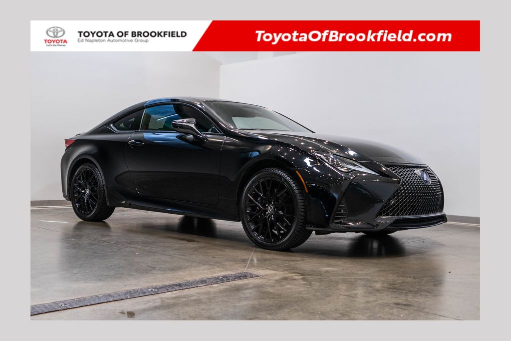 Black (Obsidian) 2019 Lexus RC Coupe All-Wheel Drive 6-Speed Automatic
