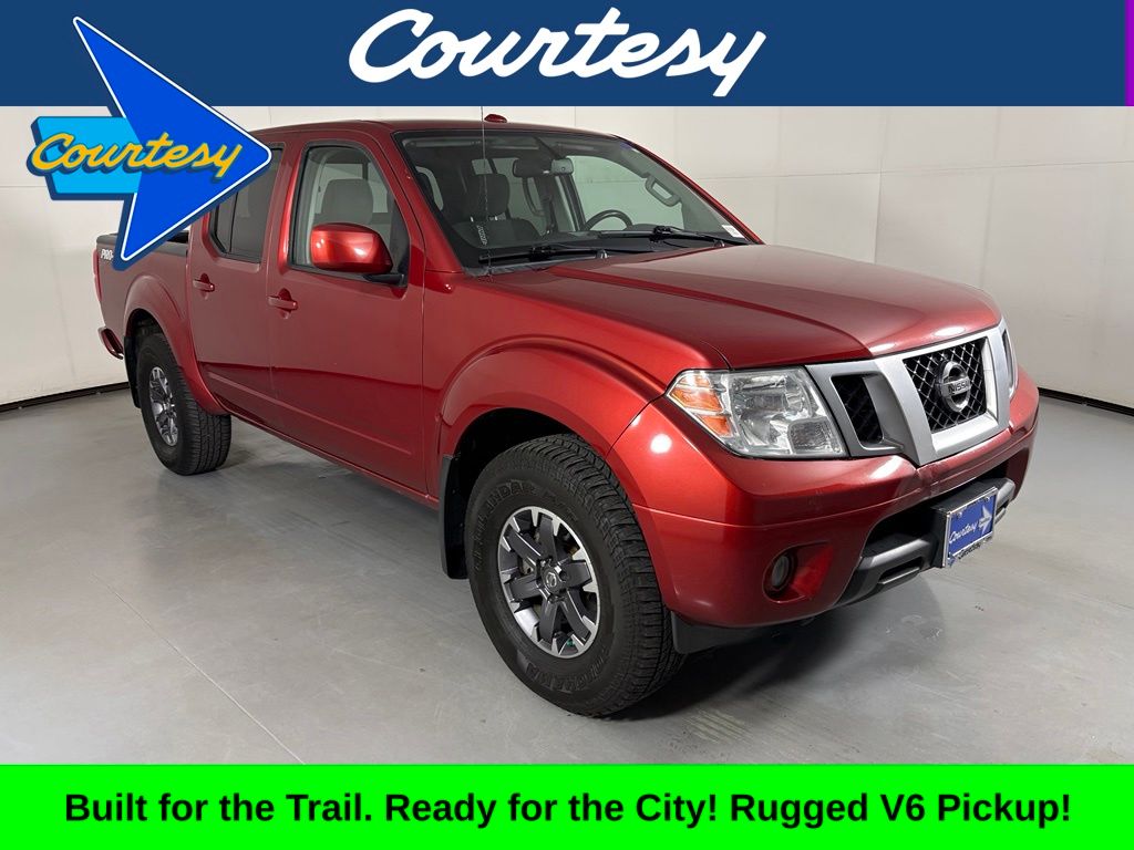 Lava Red 2016 Nissan Frontier Pickup Truck Four-Wheel Drive 5-Speed Automatic Overdrive