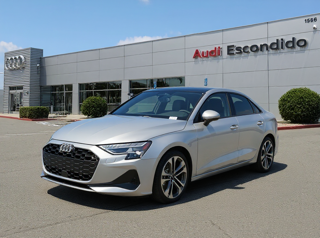 Arrow Gray Pearl Effect 2026 Audi A3 quattro Premium Plus 40 TFSI Sedan All-Wheel Drive 7-Speed Automatic