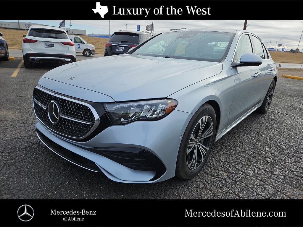 Silver 2024 Mercedes-Benz E-Class E 450 4MATIC Sedan All-Wheel Drive 9-Speed Automatic