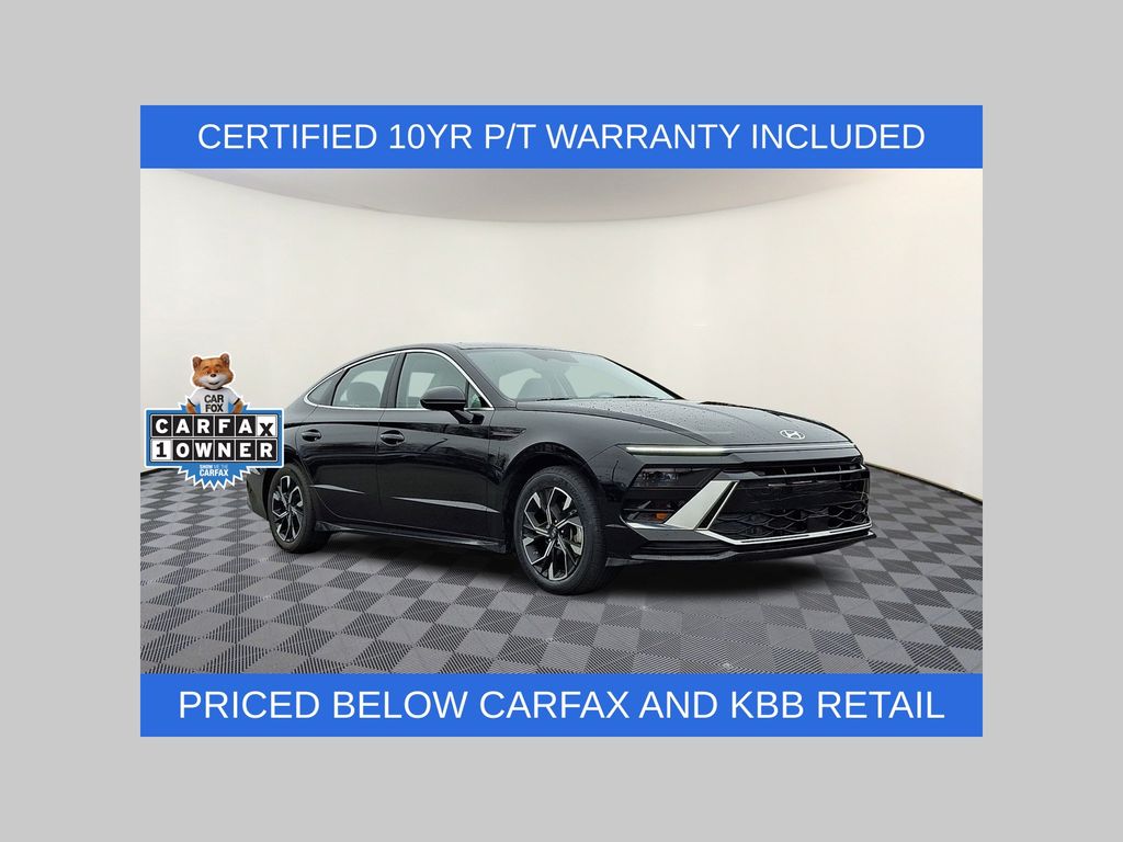 Onyx Black 2024 Hyundai Sonata SEL FWD Sedan Front-Wheel Drive 8-Speed Automatic