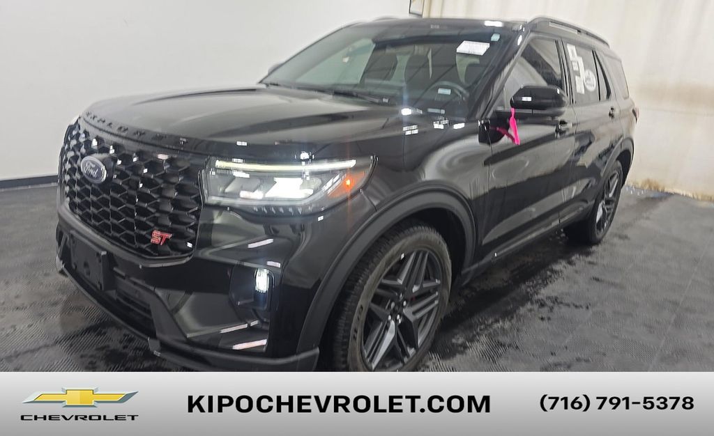 Agate Black Metallic 2025 Ford Explorer SUV / Crossover All-Wheel Drive Automatic