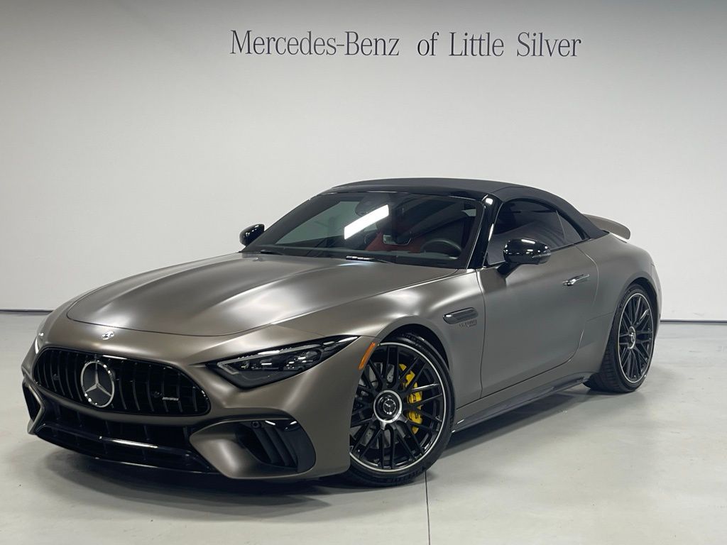 Gray 2022 Mercedes-Benz SL-Class AMG SL 63 4MATIC Convertible All-Wheel Drive 9-Speed Automatic