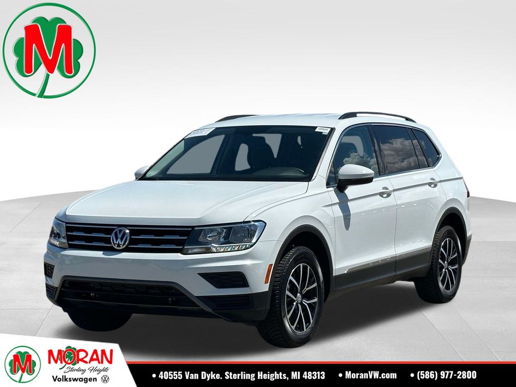 White 2021 Volkswagen Tiguan SUV / Crossover All-Wheel Drive 8-Speed Automatic