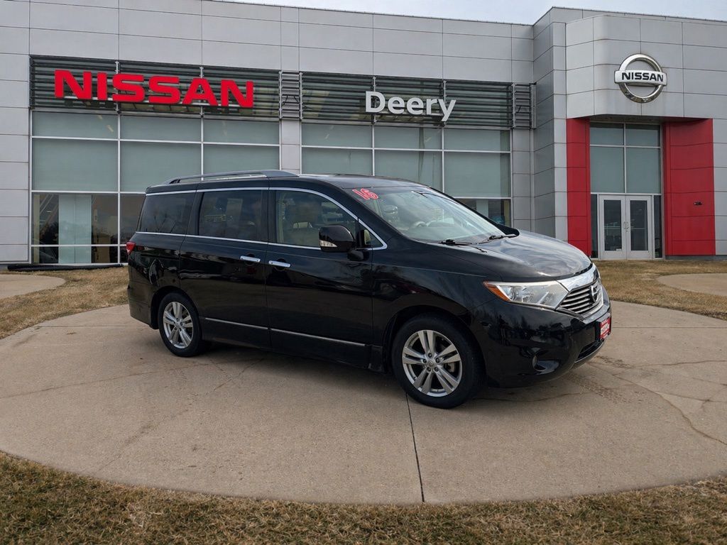 Super Black 2016 Nissan Quest SL Minivan Front-Wheel Drive Continuously Variable Transmission