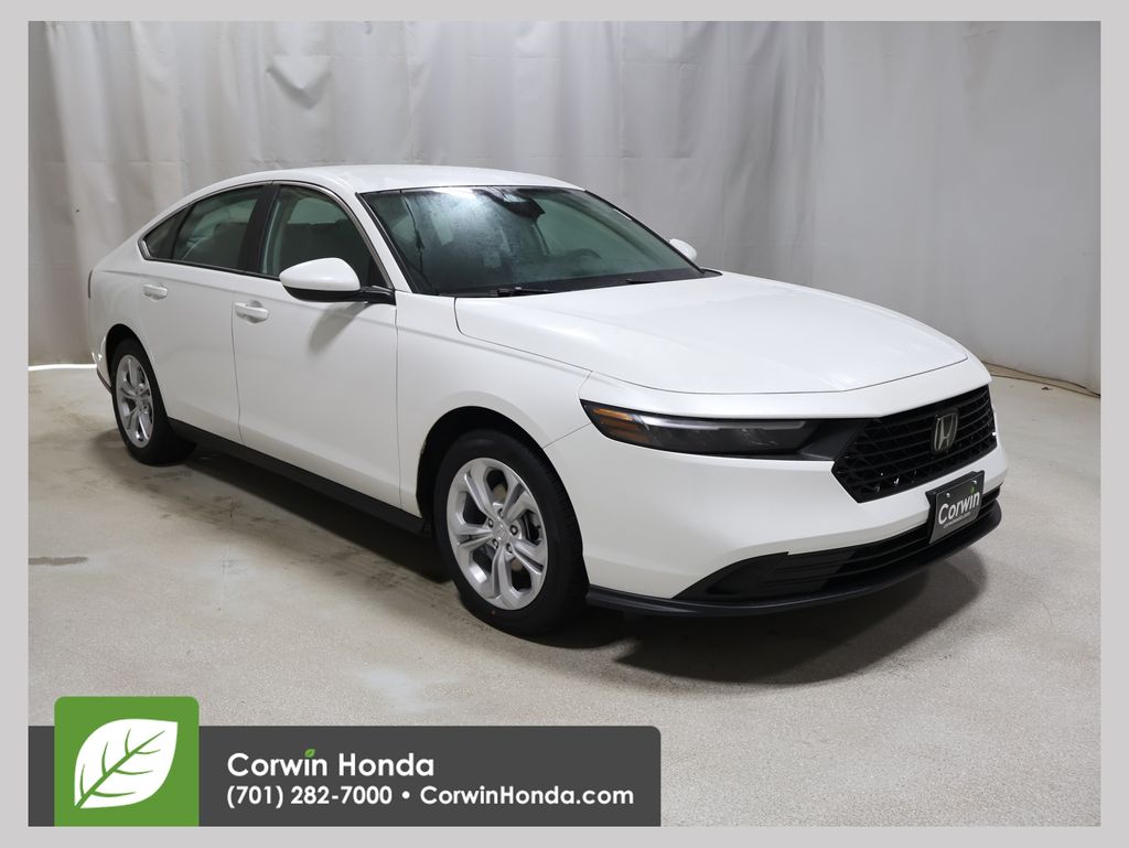Platinum White Pearl 2026 Honda Accord LX FWD Sedan Front-Wheel Drive Continuously Variable Transmission