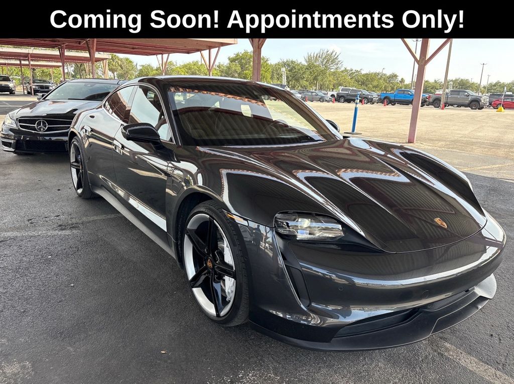 Gray 2020 Porsche Taycan Sedan All-Wheel Drive 2-Speed Automatic