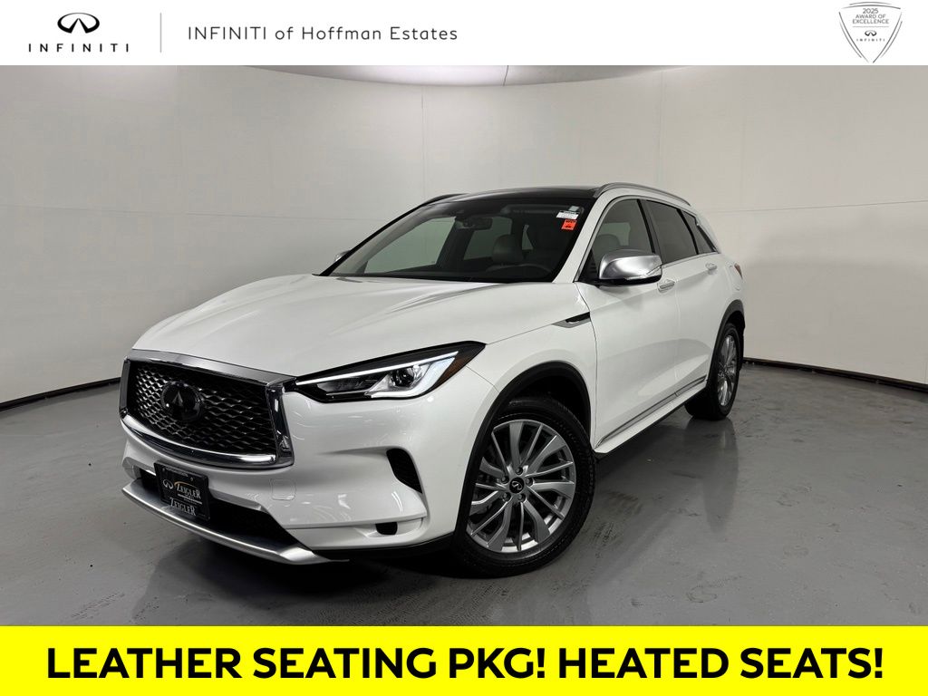 Radiant White 2024 INFINITI QX50 SUV / Crossover All-Wheel Drive Continuously Variable Transmission