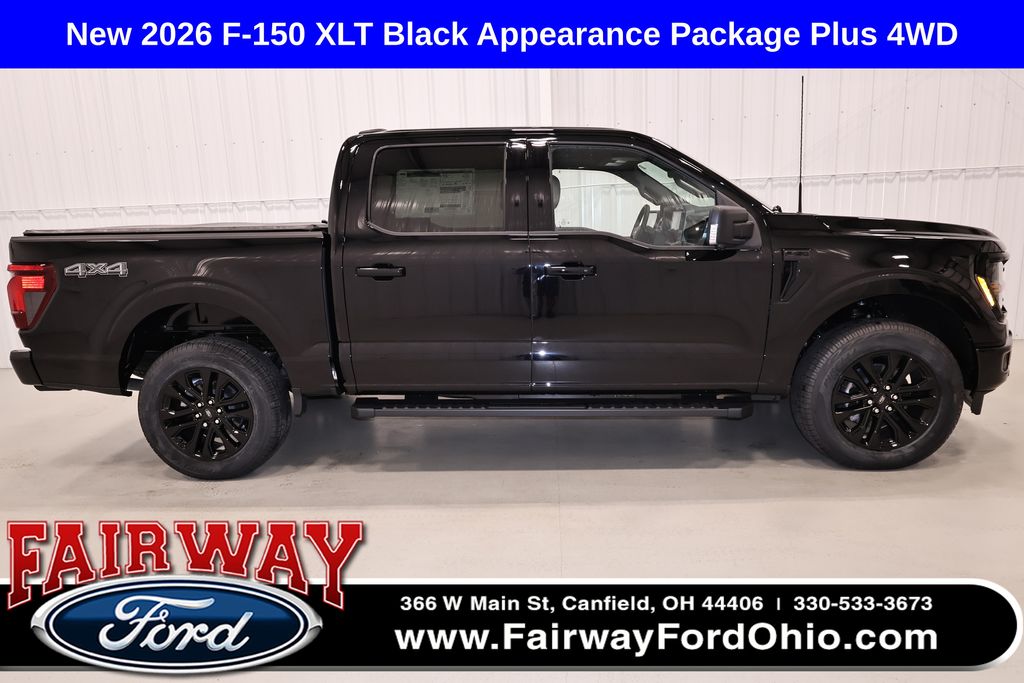 Agate Black Metallic 2026 Ford F-150 Pickup Truck Four-Wheel Drive Automatic