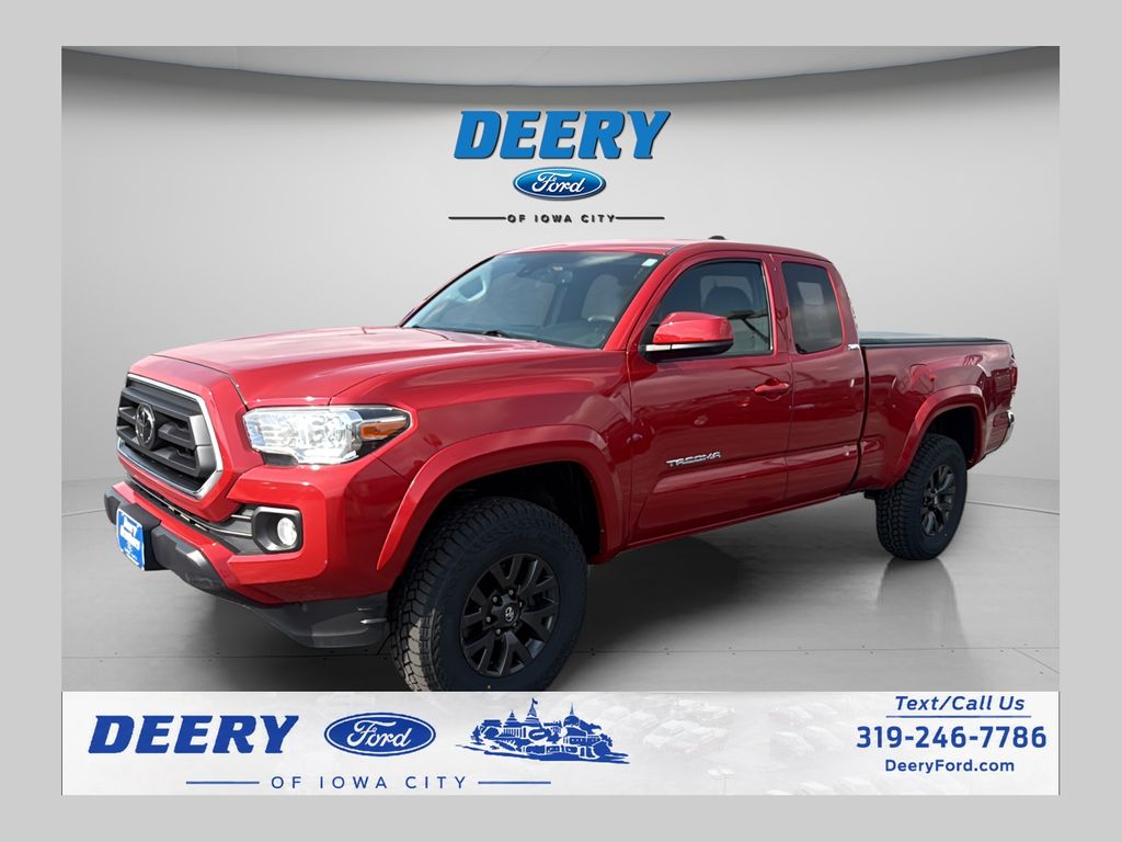 Barcelona Red Metallic 2021 Toyota Tacoma Pickup Truck Four-Wheel Drive 6-Speed Automatic