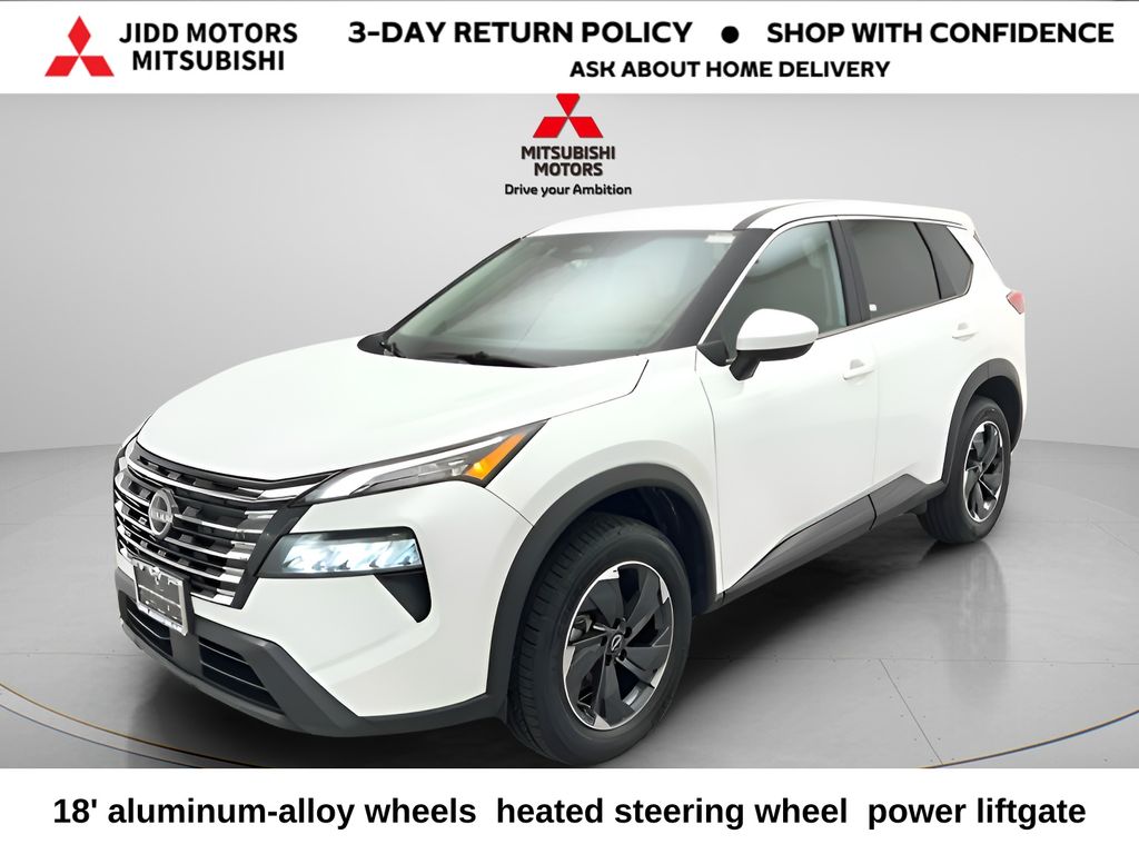 Everest White Pearl 2025 Nissan Rogue SV AWD SUV / Crossover All-Wheel Drive Continuously Variable Transmission