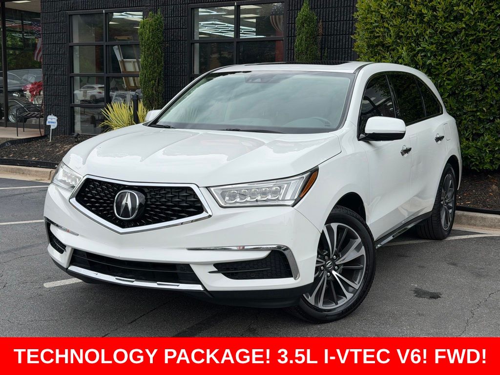 White 2020 Acura MDX SUV / Crossover Front-Wheel Drive 9-Speed Automatic