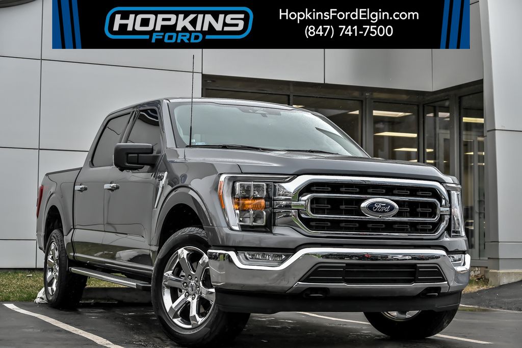 Carbonized Gray Metallic 2022 Ford F-150 XLT SuperCrew 4WD Pickup Truck Four-Wheel Drive Automatic