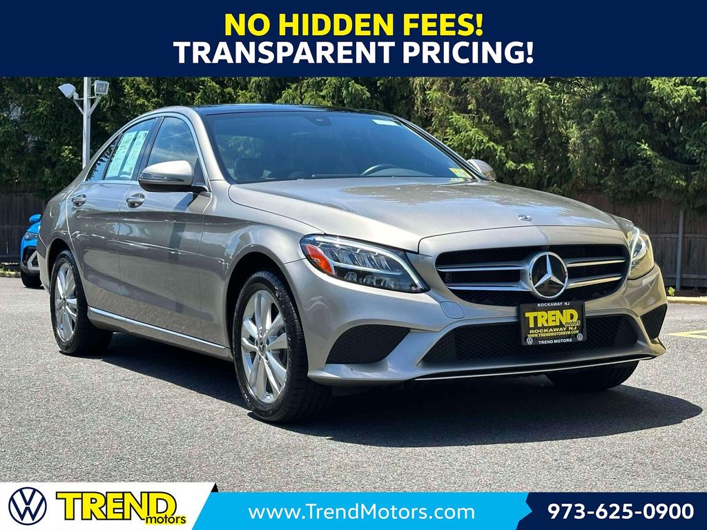 Silver Metallic 2019 Mercedes-Benz C-Class C 300 4MATIC Sedan All-Wheel Drive 9-Speed Automatic