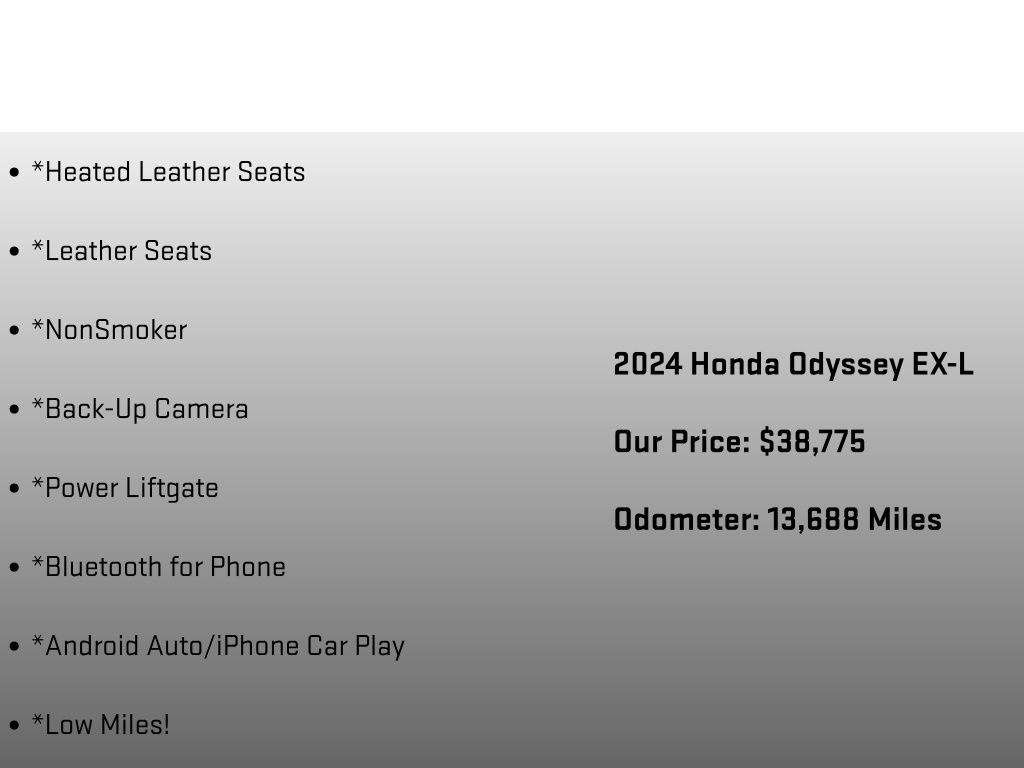 2024 Honda Odyssey EX-L  at Honda North