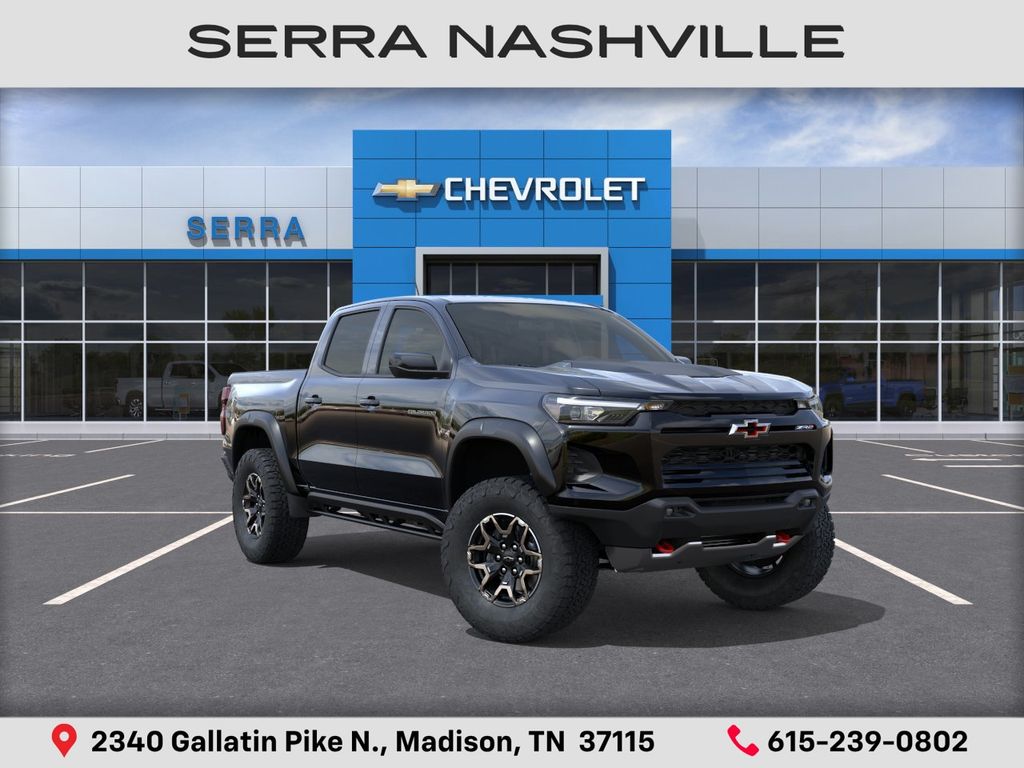 Black 2026 Chevrolet Colorado Pickup Truck Four-Wheel Drive 8-Speed Automatic