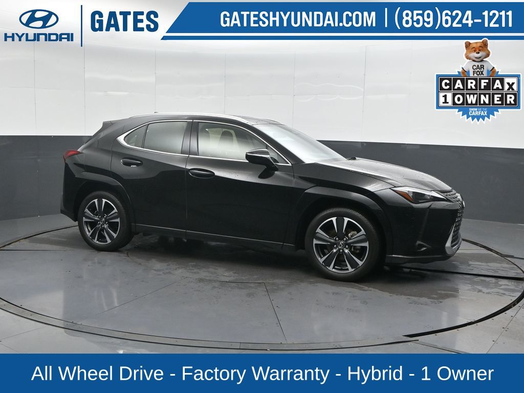 Black (Obsidian) 2025 Lexus UX Hybrid 300h Premium AWD SUV / Crossover All-Wheel Drive Continuously Variable Transmission