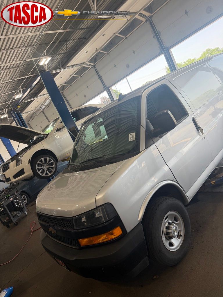 Silver Ice Metallic 2021 Chevrolet Express Cargo Van Rear-Wheel Drive 8-Speed Automatic Overdrive