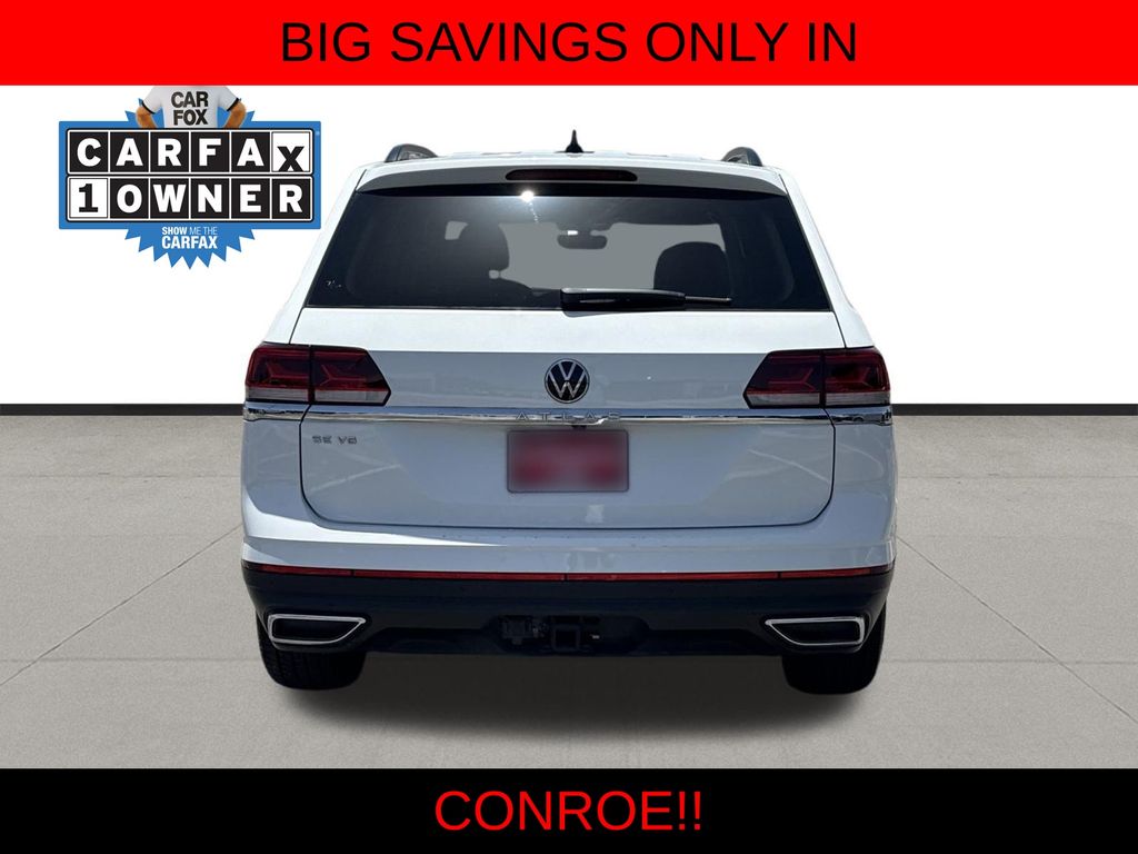 2022 Volkswagen Atlas 3.6L V6 SE w/Technology White at North Houston Mitsubishi