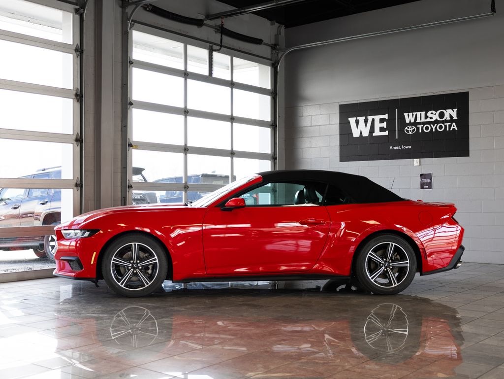 Race Red 2024 Ford Mustang EcoBoost Premium Convertible RWD Convertible Rear-Wheel Drive Automatic