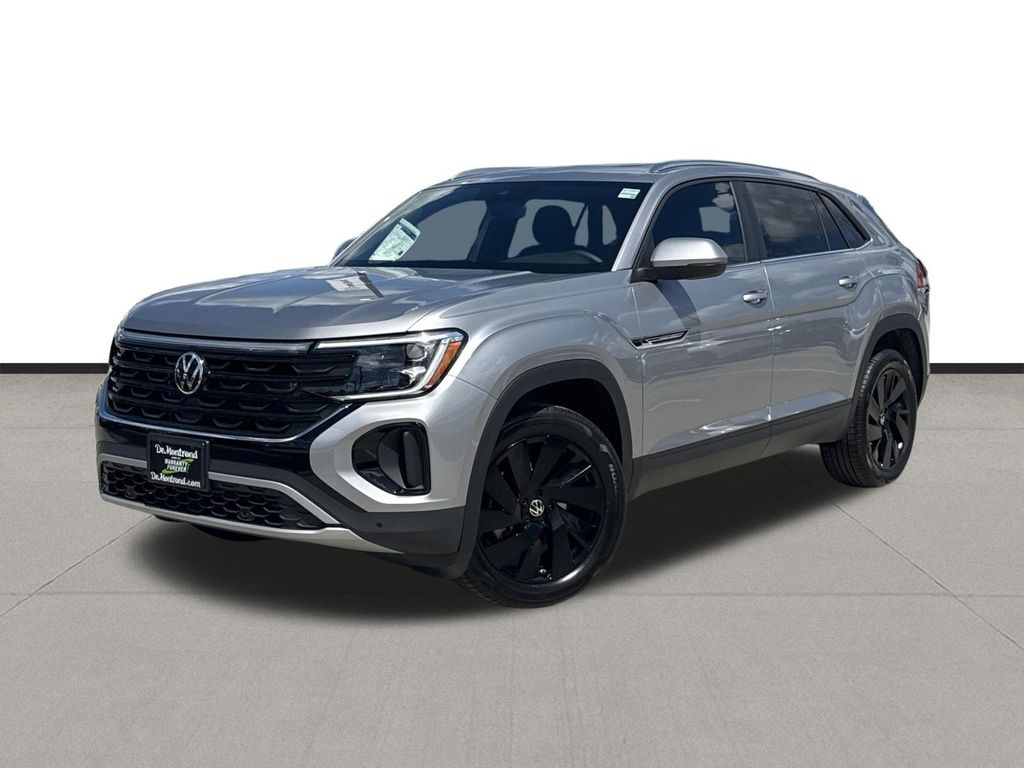 2026 Volkswagen Atlas Cross Sport 2.0T SE w/Technology Silver at DeMontrond Auto Country