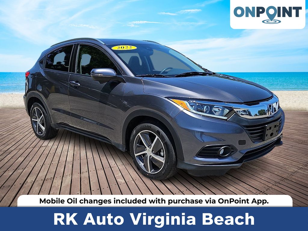 Gray (Modern Steel Metallic) 2022 Honda HR-V EX AWD SUV / Crossover All-Wheel Drive Continuously Variable Transmission