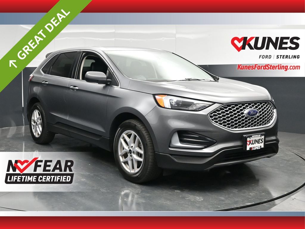 Gray Metallic 2024 Ford Edge SEL AWD SUV / Crossover All-Wheel Drive 8-Speed Automatic