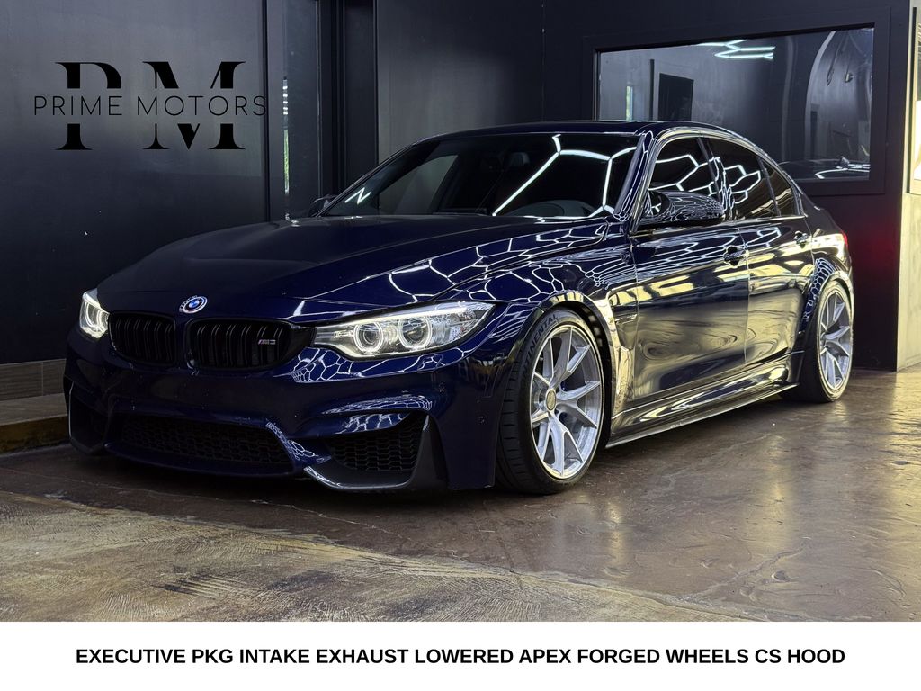 Blue Metallic 2016 BMW M3 Sedan Rear-Wheel Drive 6-Speed Manual