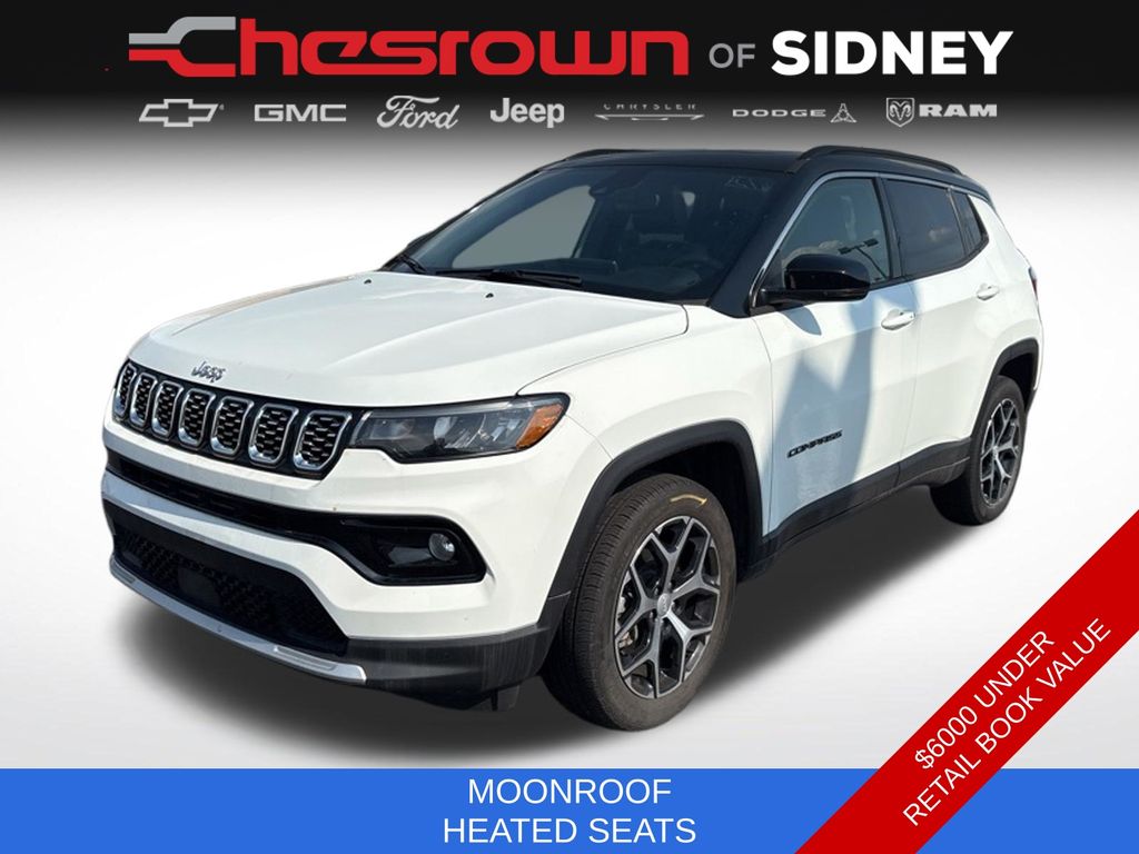 Bright White Clearcoat 2024 Jeep Compass SUV / Crossover Four-Wheel Drive 8-Speed Automatic