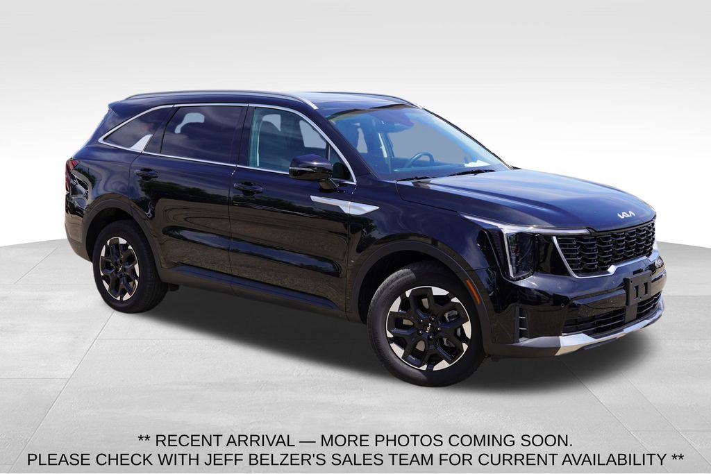 Ebony Black 2025 Kia Sorento S AWD SUV / Crossover All-Wheel Drive 8-Speed Automatic