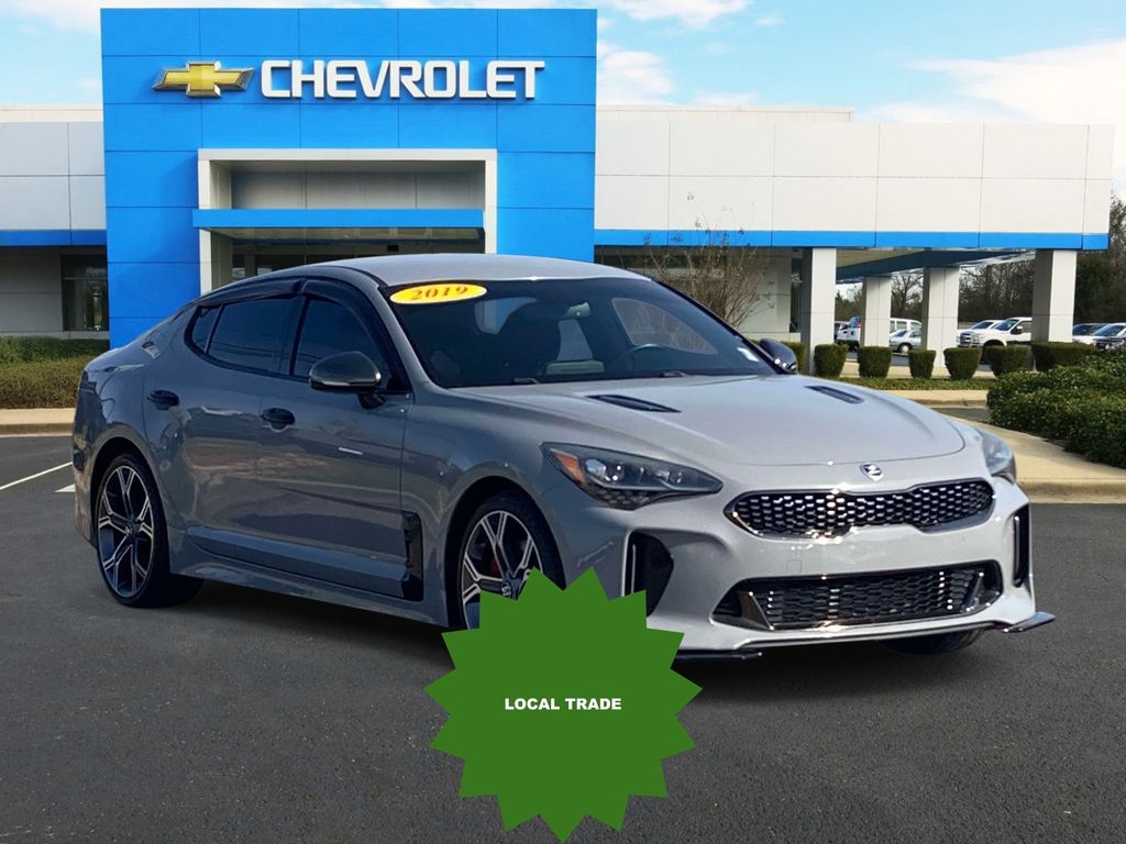 Ceramic Silver 2019 Kia Stinger GT RWD Sedan Rear-Wheel Drive 8-Speed Automatic