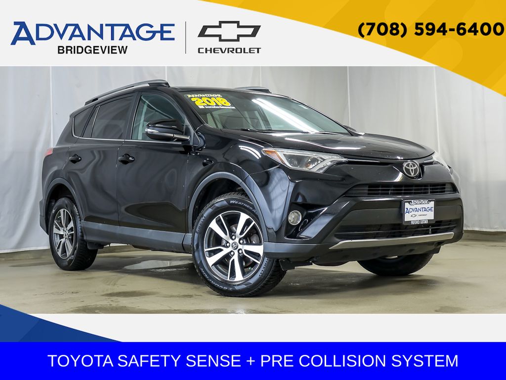 Black 2018 Toyota RAV4 XLE AWD SUV / Crossover All-Wheel Drive 6-Speed Automatic
