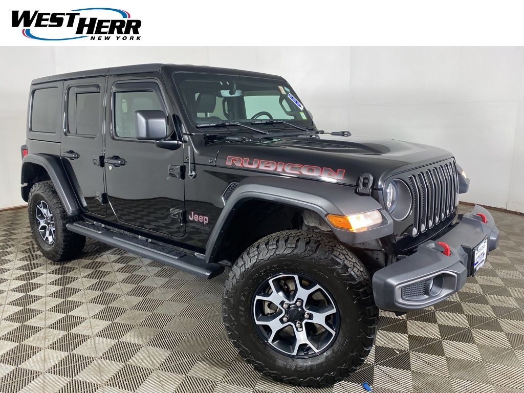 Black Clearcoat 2019 Jeep Wrangler Unlimited Rubicon 4WD SUV / Crossover Four-Wheel Drive 8-Speed Automatic
