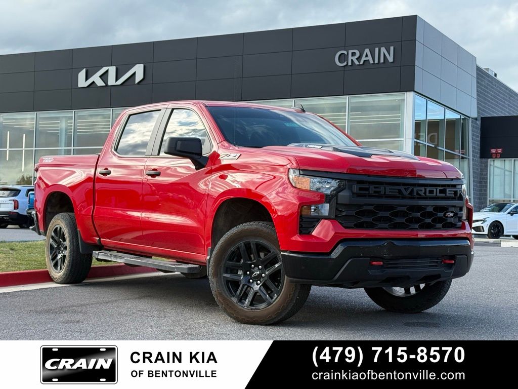 Red 2025 Chevrolet Silverado 1500 Pickup Truck Four-Wheel Drive 8-Speed Automatic
