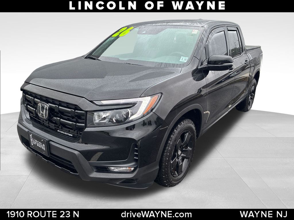 Crystal Black Pearl 2026 Honda Ridgeline Pickup Truck All-Wheel Drive 9-Speed Automatic