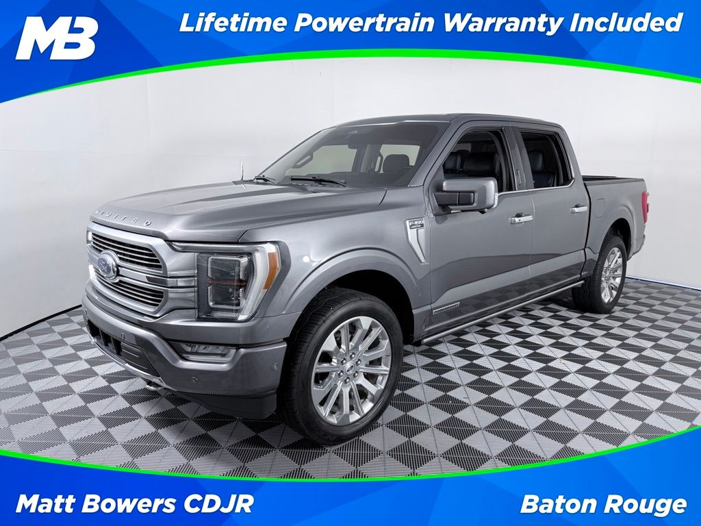 Silver Metallic 2021 Ford F-150 Pickup Truck Four-Wheel Drive Automatic