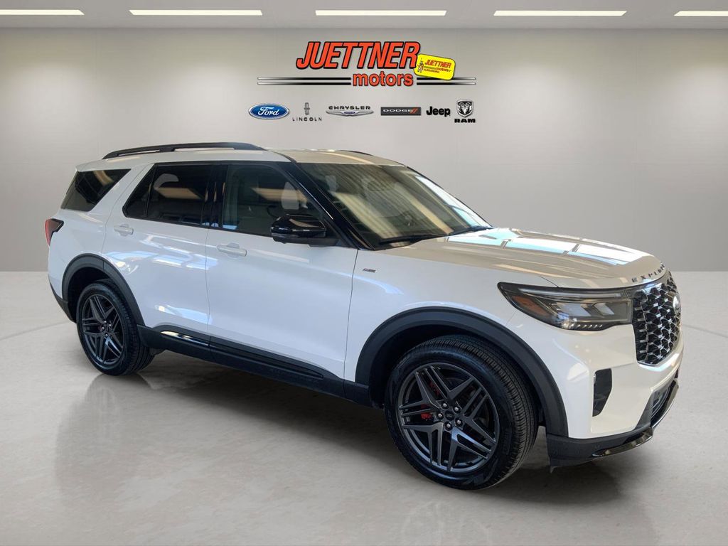 White Metallic 2025 Ford Explorer ST-Line AWD SUV / Crossover All-Wheel Drive Automatic