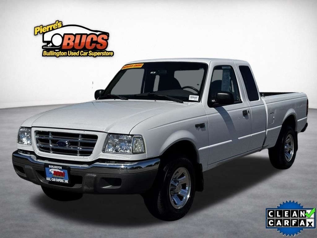 White 2001 Ford Ranger Pickup Truck 5-Speed Automatic Overdrive
