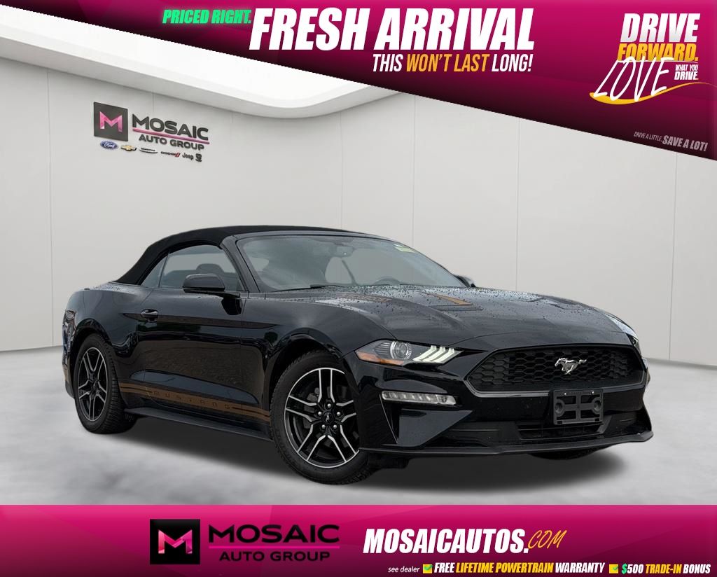 Shadow Black 2020 Ford Mustang Convertible Rear-Wheel Drive Automatic