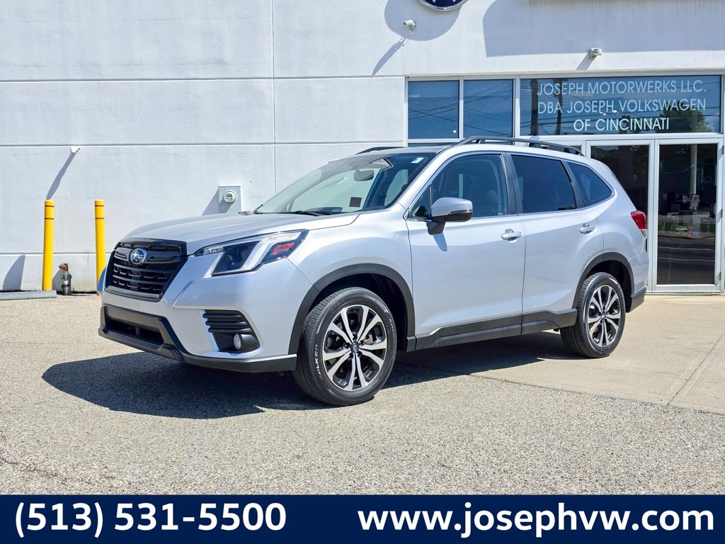 Ice Silver Metallic 2023 Subaru Forester Limited Crossover AWD SUV / Crossover All-Wheel Drive Continuously Variable Transmission