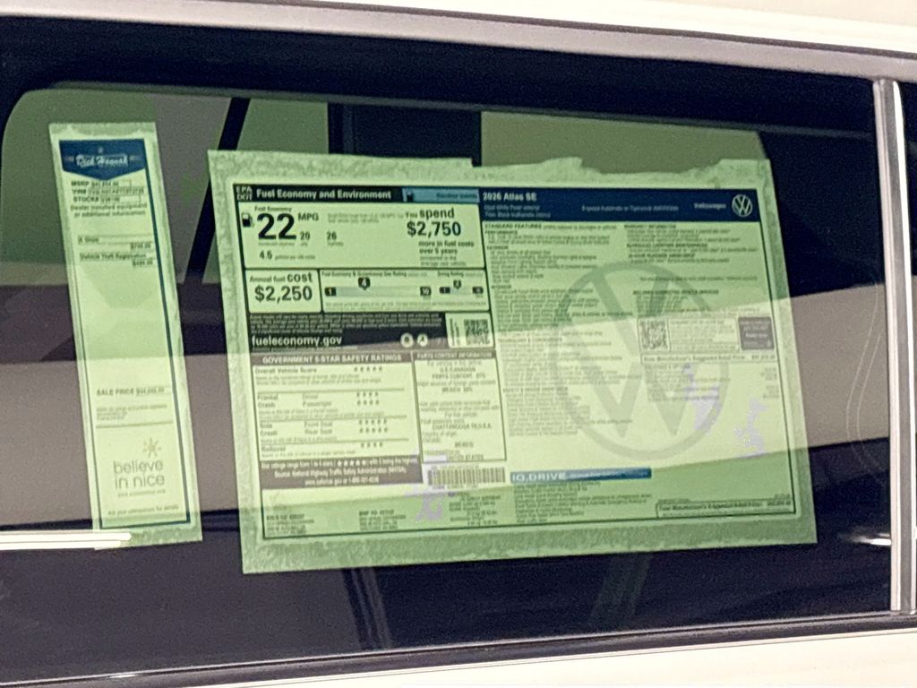 2026 Volkswagen Atlas 2.0T SE
