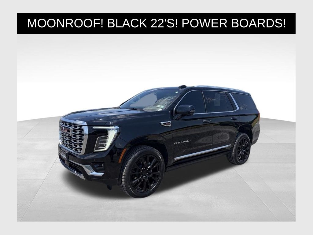 Onyx Black 2025 GMC Yukon Denali 4WD SUV / Crossover Four-Wheel Drive
