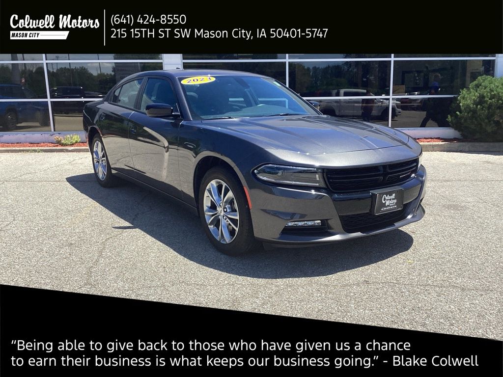 Gray (Granite Pearlcoat) 2023 Dodge Charger Sedan All-Wheel Drive 8-Speed Automatic