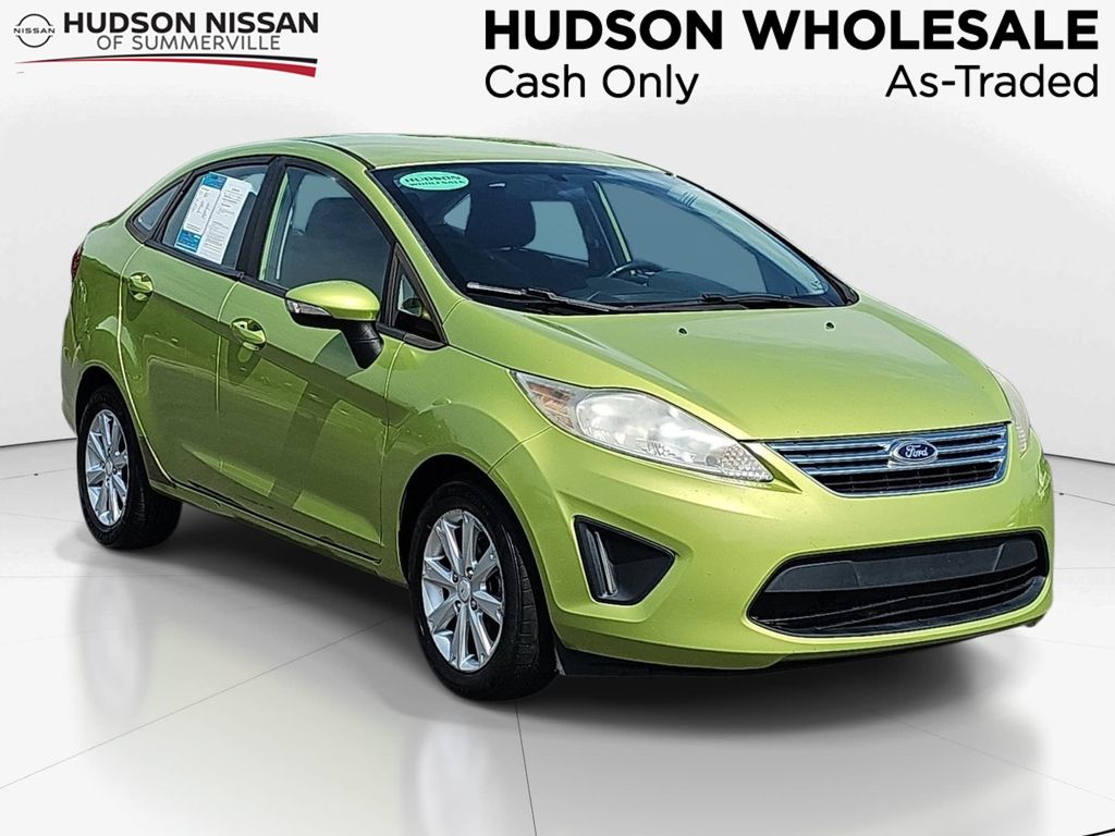 Green (Lime Squeeze Metallic) 2013 Ford Fiesta Sedan Front-Wheel Drive 6-Speed Automatic