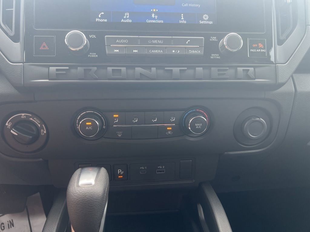 2025 Glacier White Nissan Frontier S 4X4 Truck