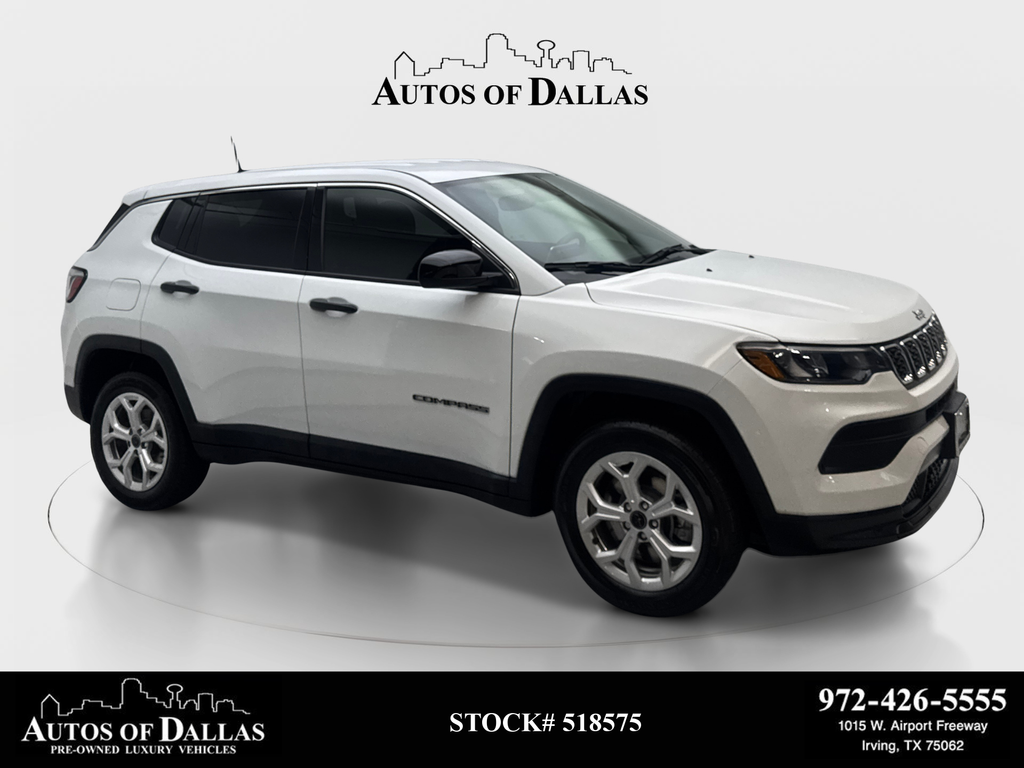 Bright White Clearcoat 2025 Jeep Compass SUV / Crossover Four-Wheel Drive 8-Speed Automatic