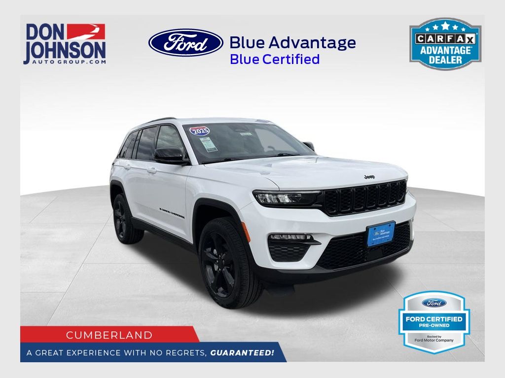Bright White Clearcoat 2025 Jeep Grand Cherokee SUV / Crossover Four-Wheel Drive 8-Speed Automatic